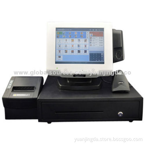 10-inch Touch Screen Android POS Machine for Sale, with I-button, MSR and RFID Reader